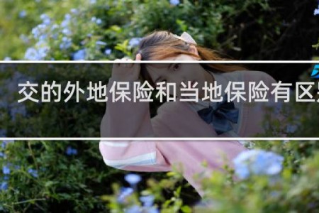 交的外地保险和当地保险有区别吗