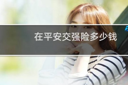 在平安交强险多少钱